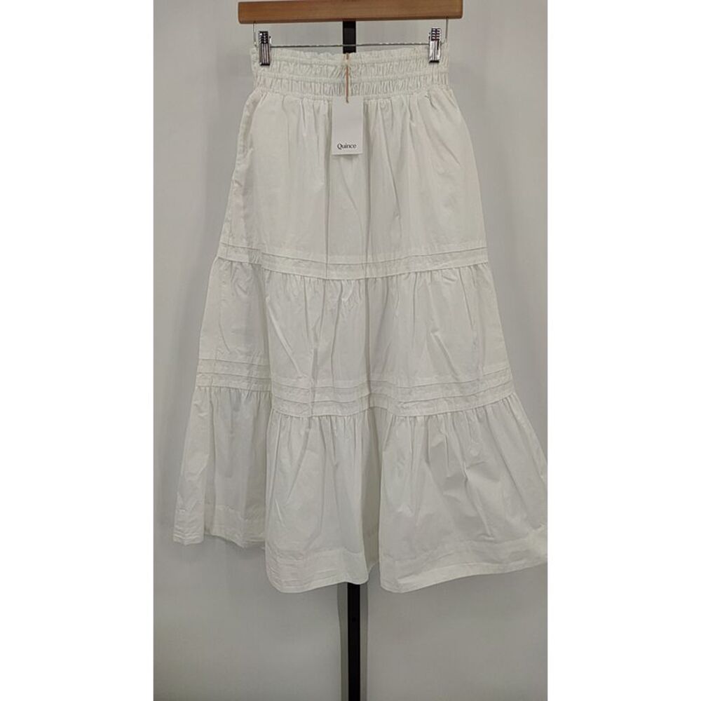 Quince Women Basic Skirt White XS no tags
